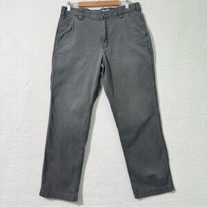 Carhartt Gray Rugged Flex Relaxed Fit Canvas Cargo Work Pant 36 X 32 BN2291-M